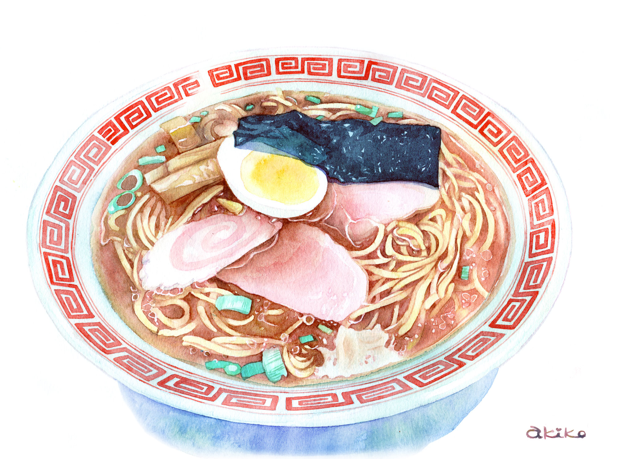 水彩 食べ物 食べ物イラスト Akiko Takemoto Illustration